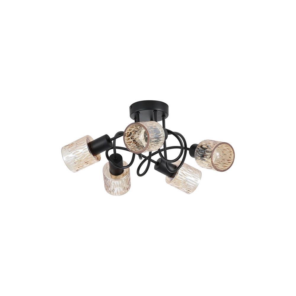 Ceiling lamp Knot black 3-lights Searchlight 5053423301952