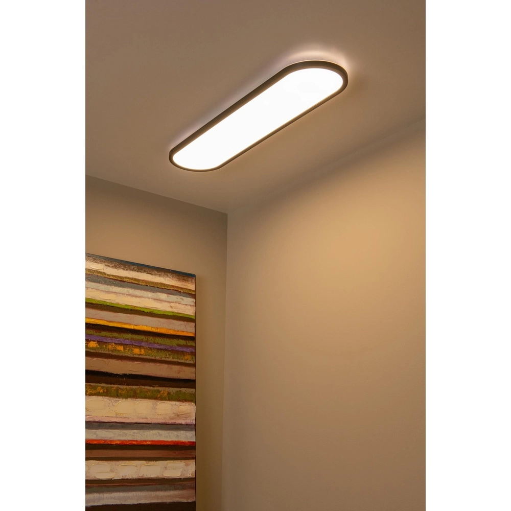 Oval ceiling light Elly black 36W Lucide 5411212071828