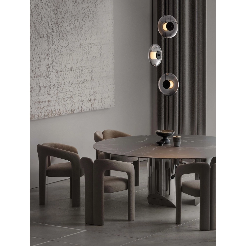 Unique pendant lamp Ballet Black 3-light round Lyora 5212017458438