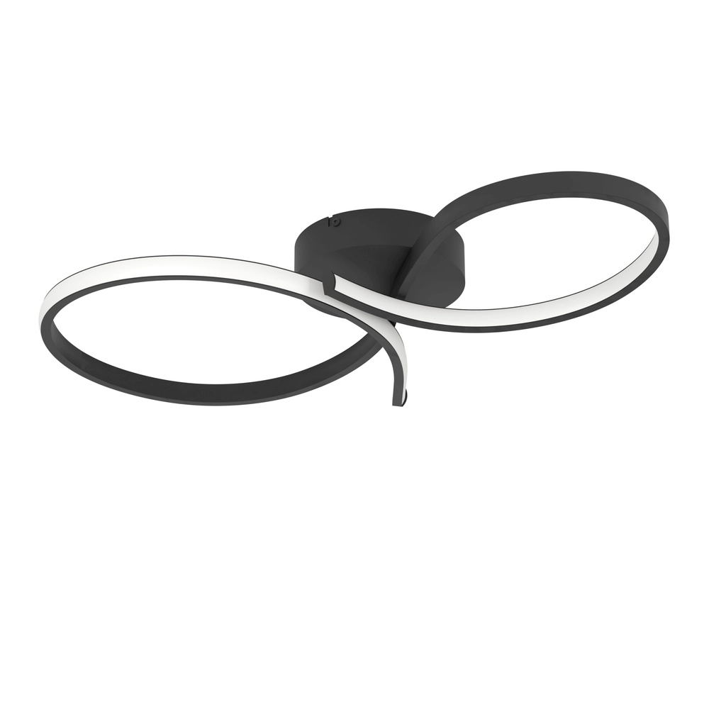 Modern led ceiling light Serpins 60cm - black
