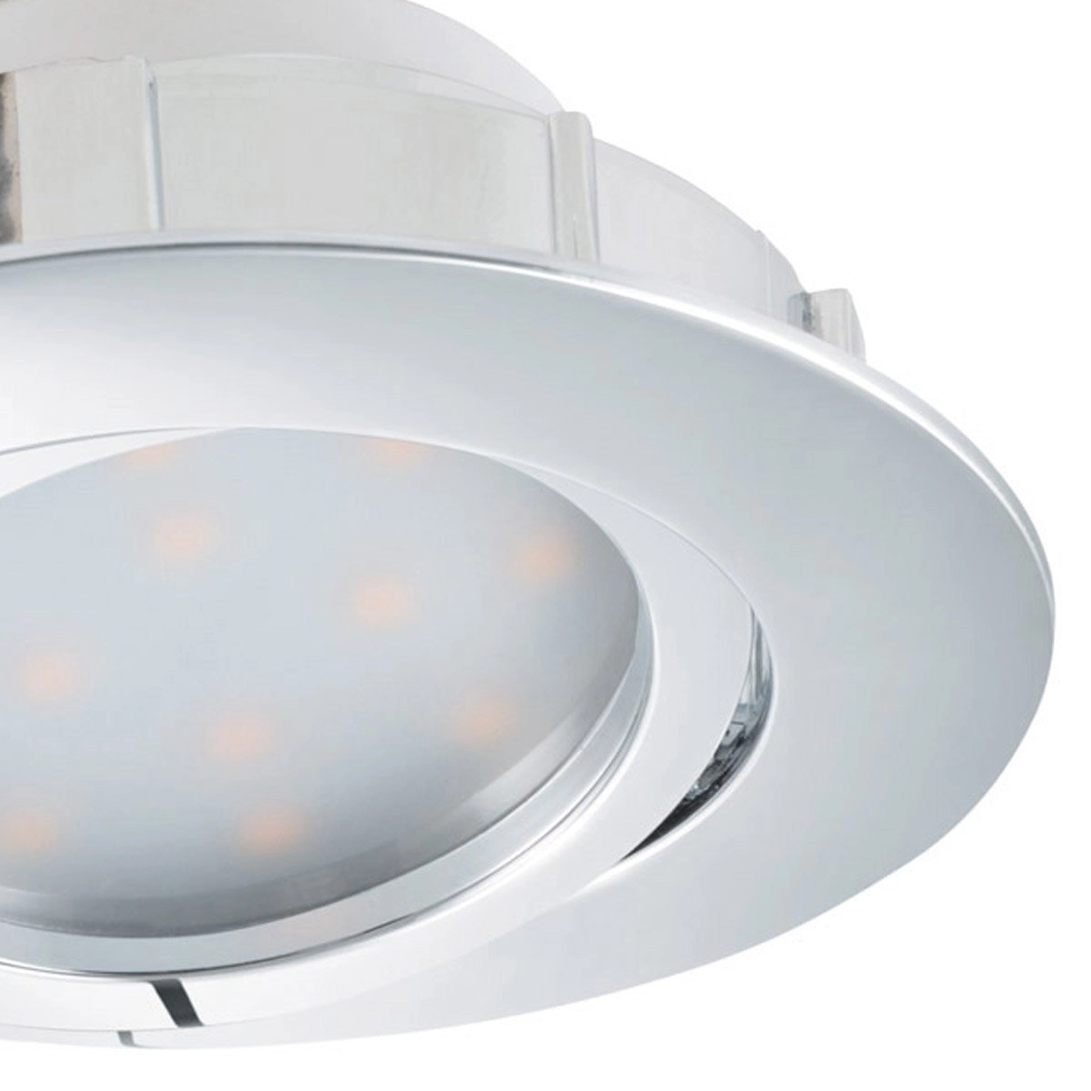Directional recessed spotlight Pineda 8.4cm - 6w - 3000K chrome Eglo 9002759958480