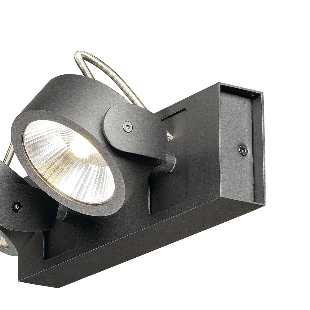 Directional spotlights Kalu Led 2-light - 2x24w black SLV 4024163177443