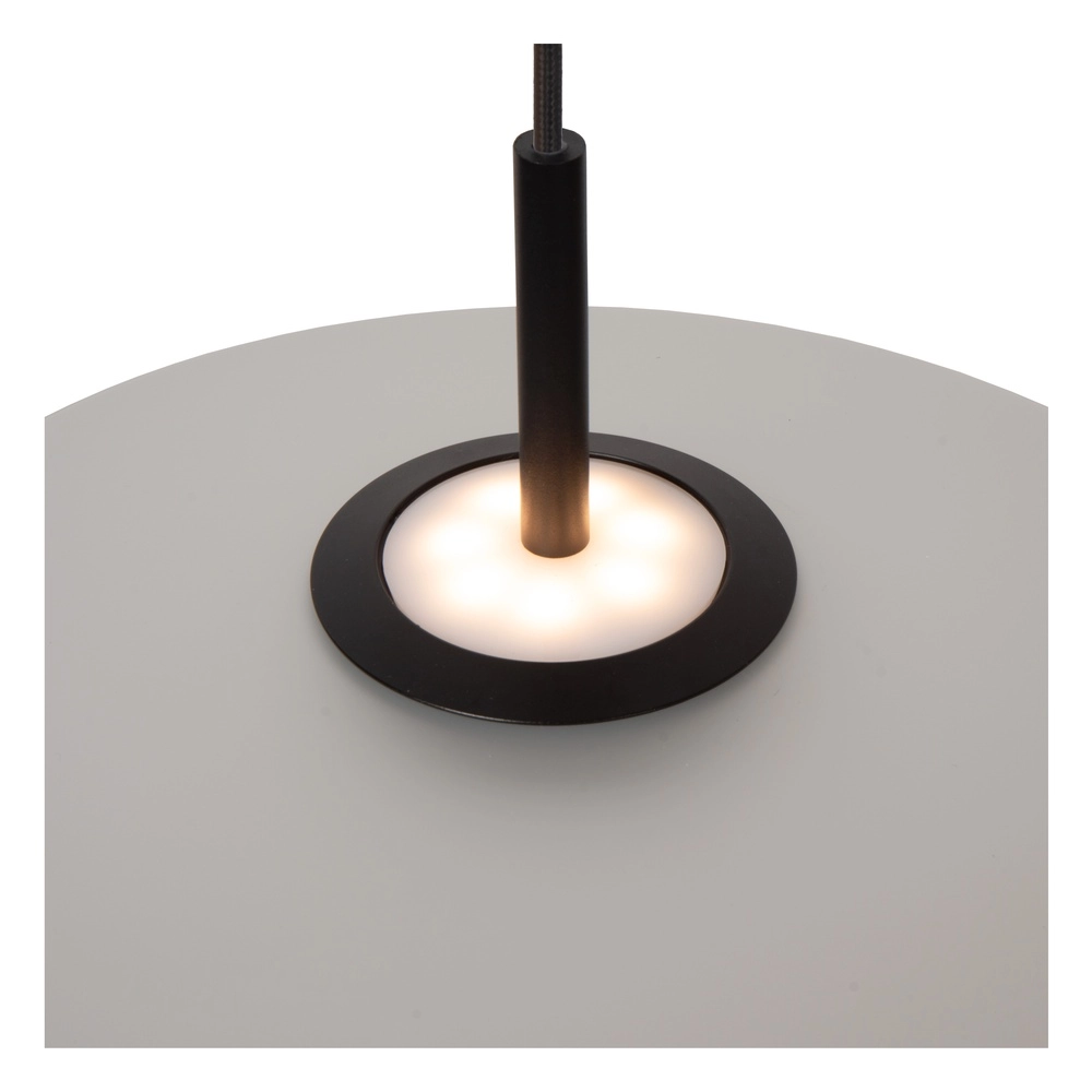 Sleek pendant lamp Menga Ø 40cm white glass Premium by Lucide 5411212251183