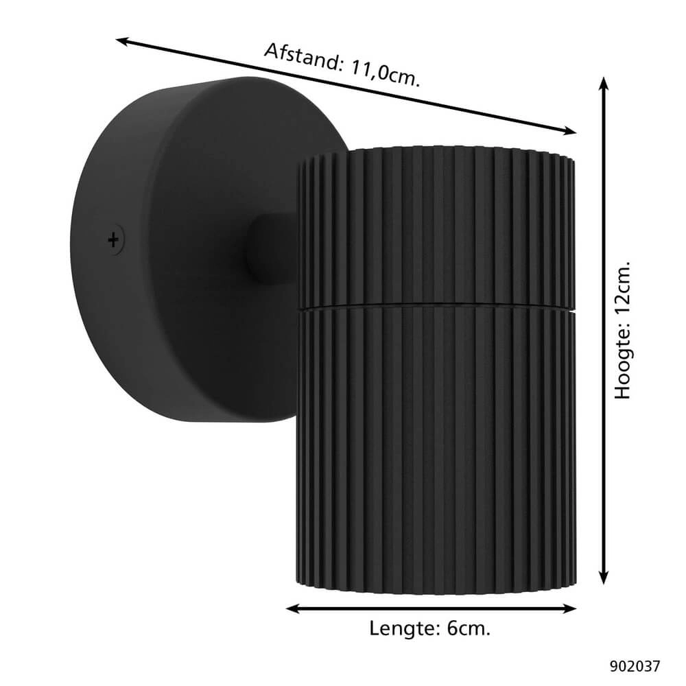 Surface-mounted spot Tomelloso Down Black Eglo 9008606355983