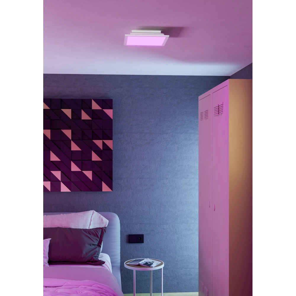 Smart ceiling light Moradillo-Z white square 29.5cm Eglo 9008606342167