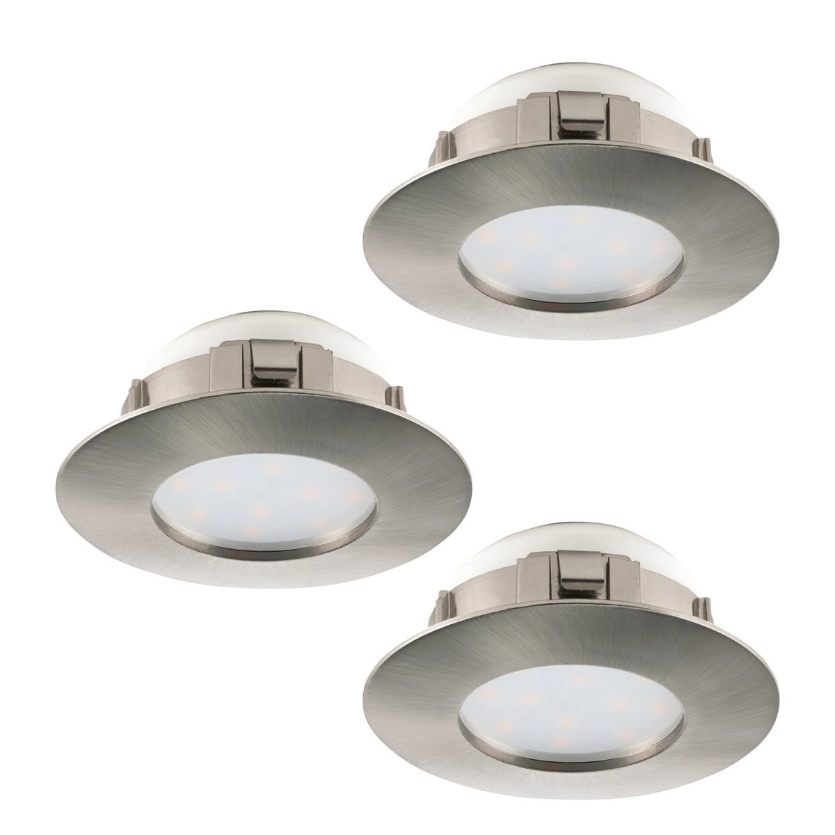 LED spot Pineda (3) 3x6w - 3000K - 7.8cm nickel