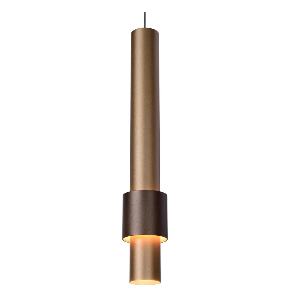 Sleek pendant lamp Margary 5-light coffee brown Lucide 5411212241900