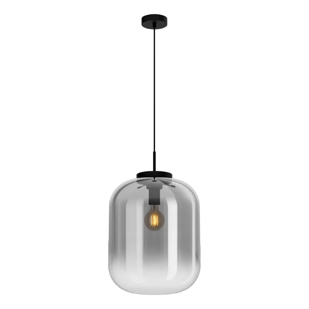 Black hanging lamp Bulciago design Ø 35cm