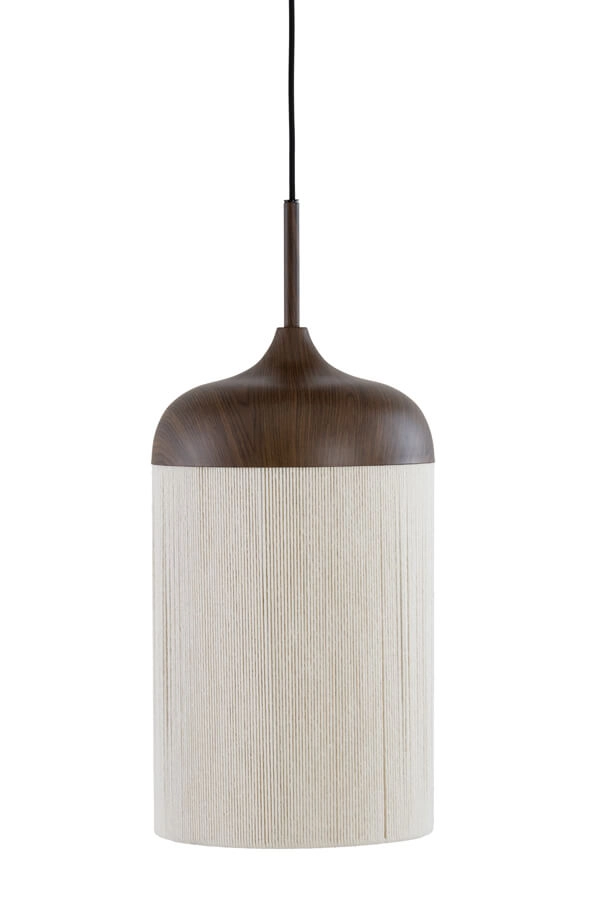 Pendant lamp Dania dark wood print Ø 27.5cm Light & Living 8717807759643