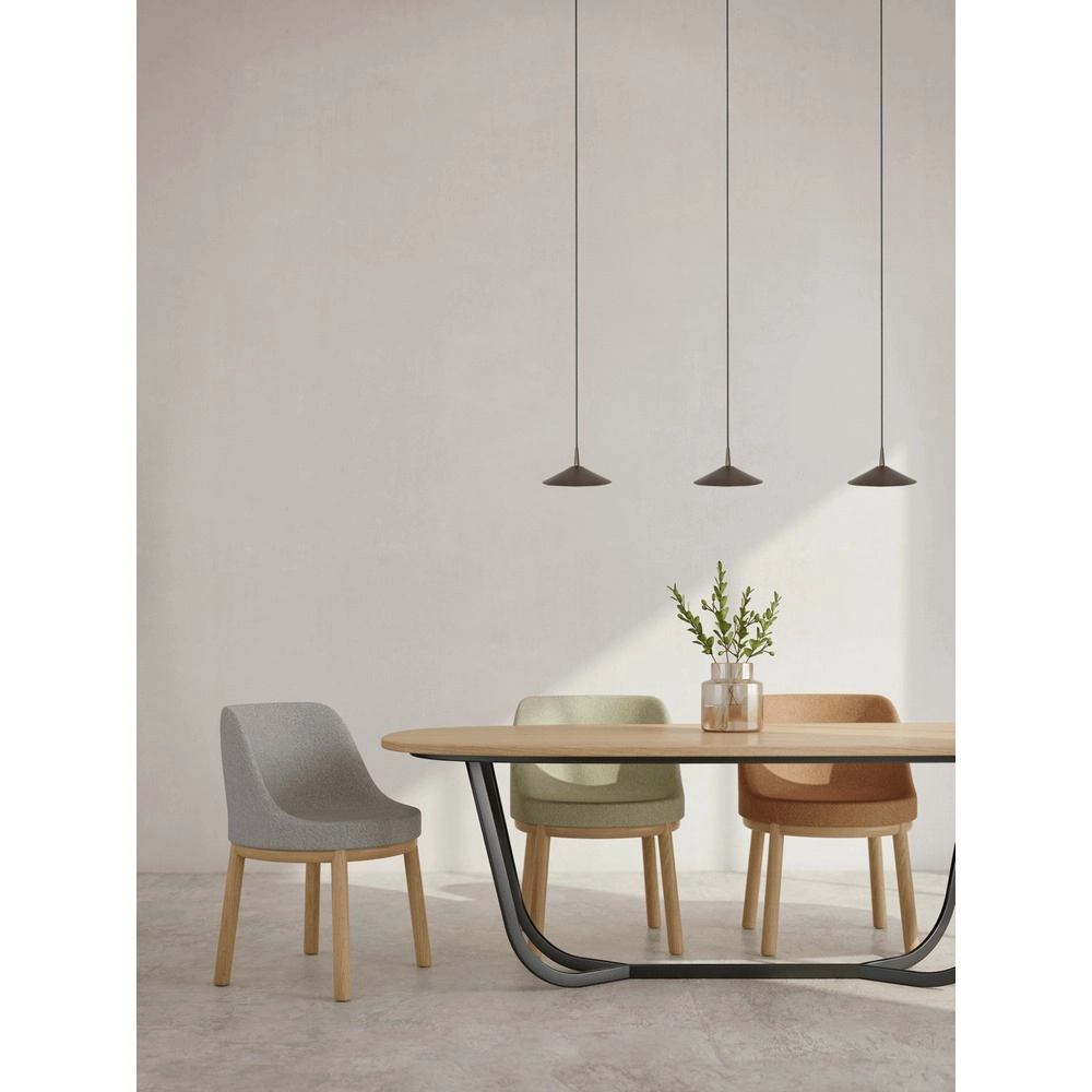 3-light pendant lamp Ceppo cocoa brown Ø 18cm Masterlight 8718121349138
