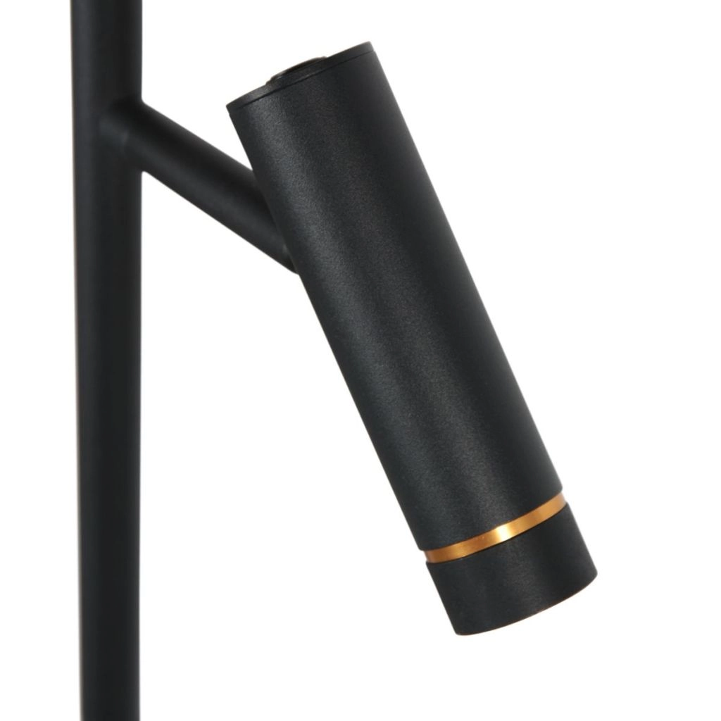 Floor lamp 2-lights Lumo Black Steinhauer 8712746184686