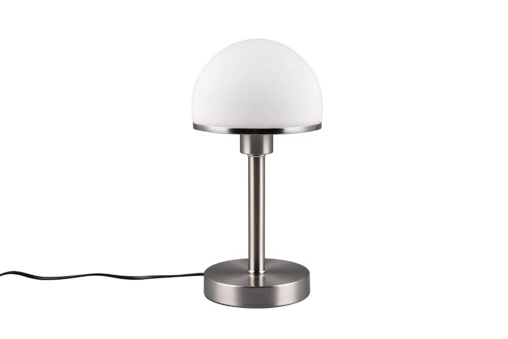 Table lamp Joost Ii nickel with white glass Trio 4017807551211