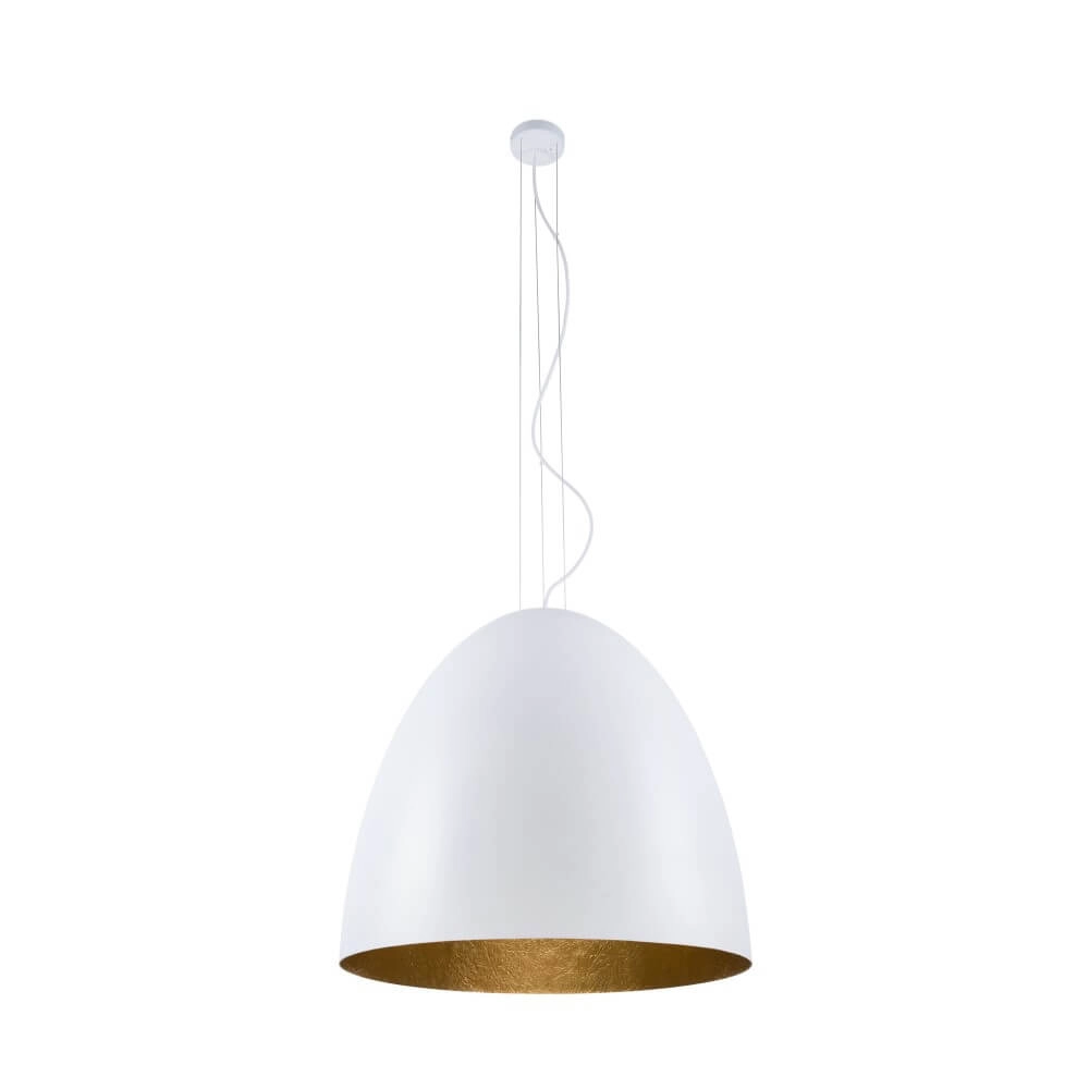White hanging lamp Egg XL Ø 75cm Lyora 5903139902595