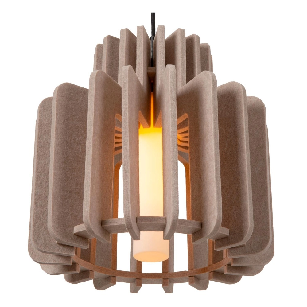 Design pendant lamp Rollo 40cm sand brown Lucide 5411212452849