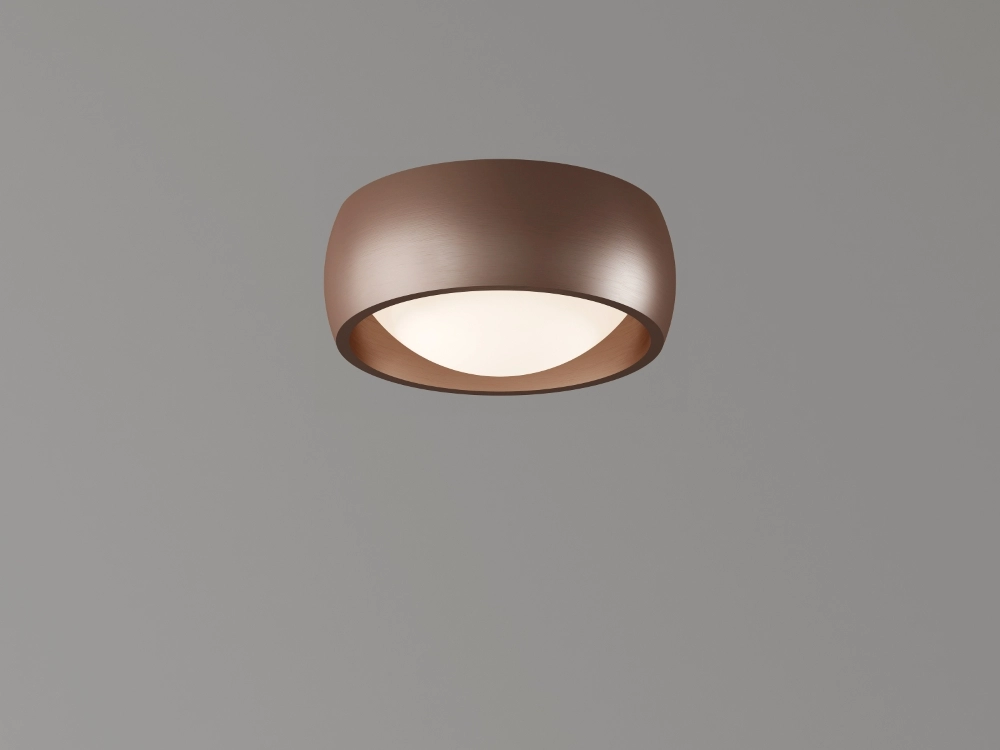 Sleek ceiling lamp Montana Ø15cm - Brushed Bronze