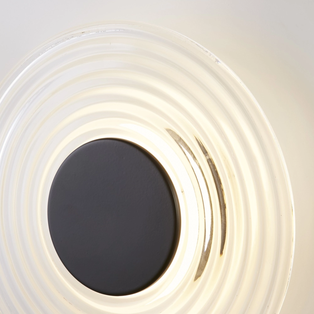 Wall lamp Cleo black and clear glass Searchlight 5053423298252
