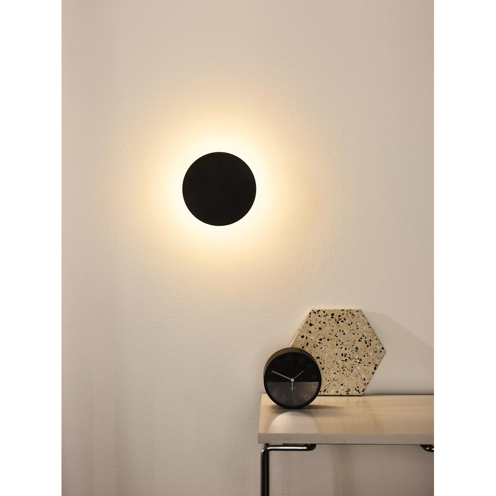 Design wall lamp Eklyps Led Ø 15cm black Lucide 5411212460684