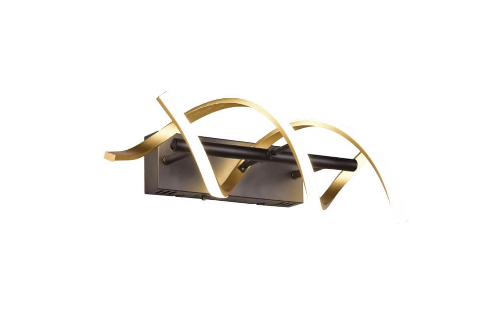 Design wall lamp Sequence black with gold