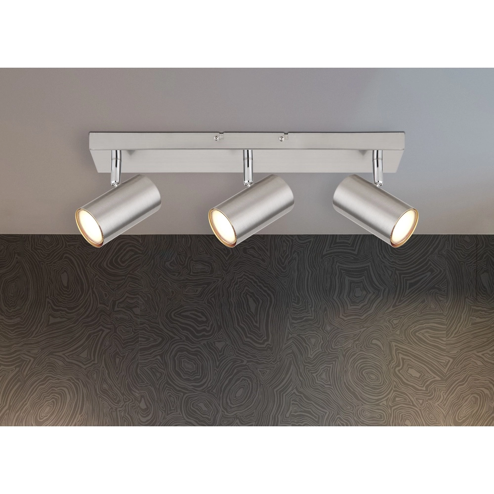 Ceiling lamp 3-lights Robby nickel Globo 9007371436521