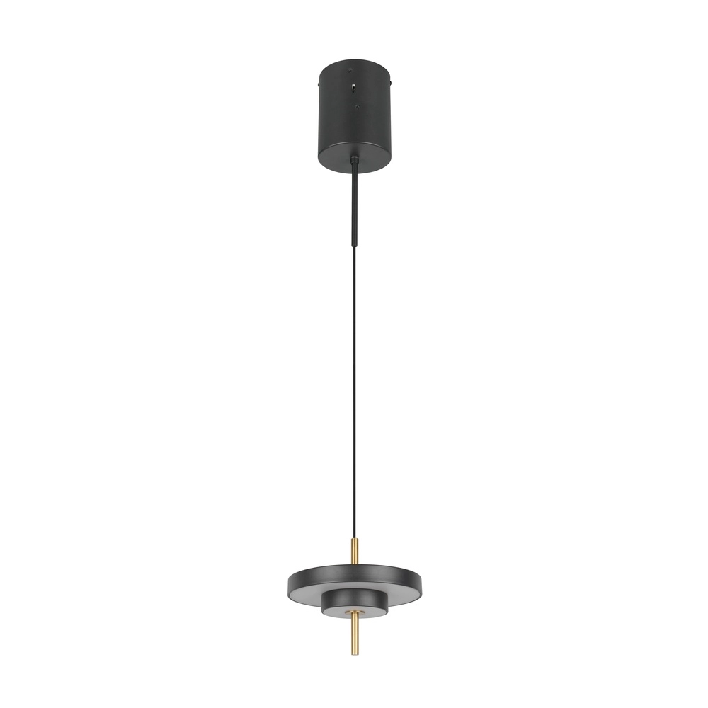 Design pendant lamp Keaton black with gold Ø 20cm Trio 4017807653304