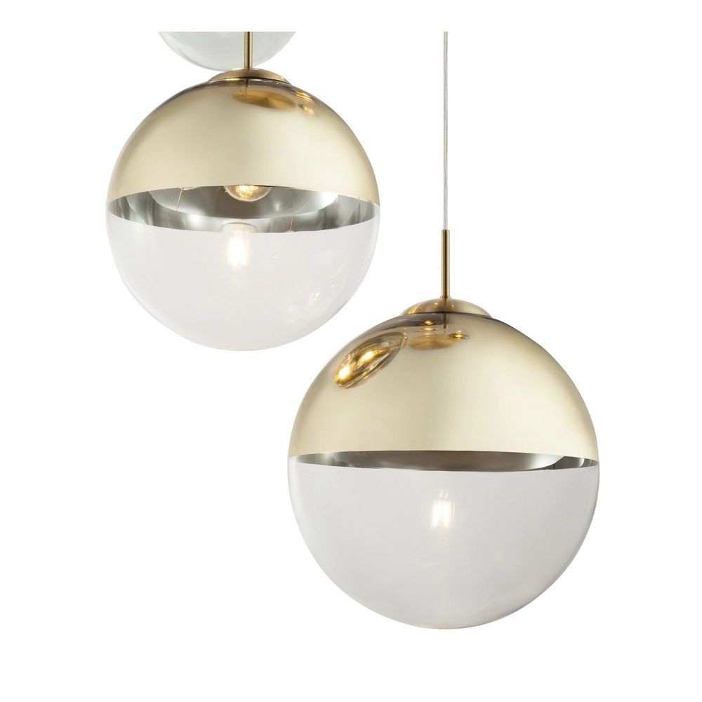 5-light pendant lamp Varus Gold Globo 9007371377466