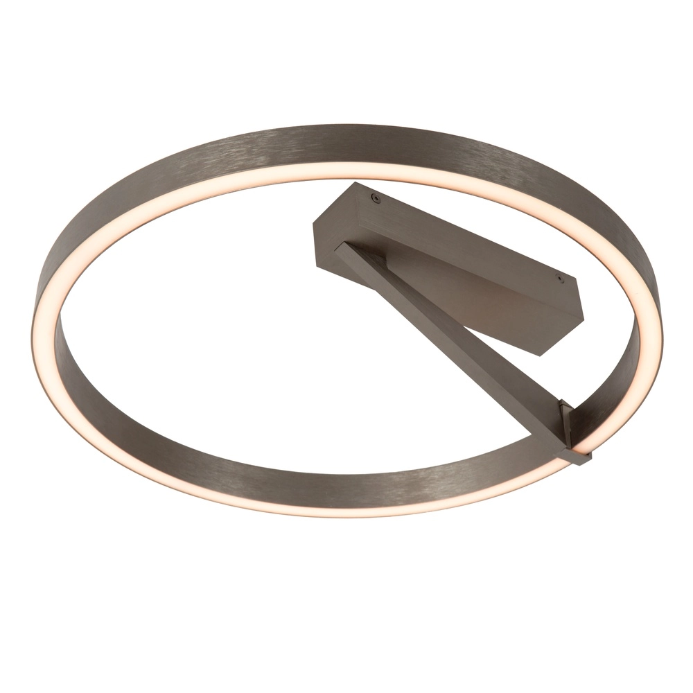 Design ceiling lamp Applause Ø 40cm - brushed steel - with remote control