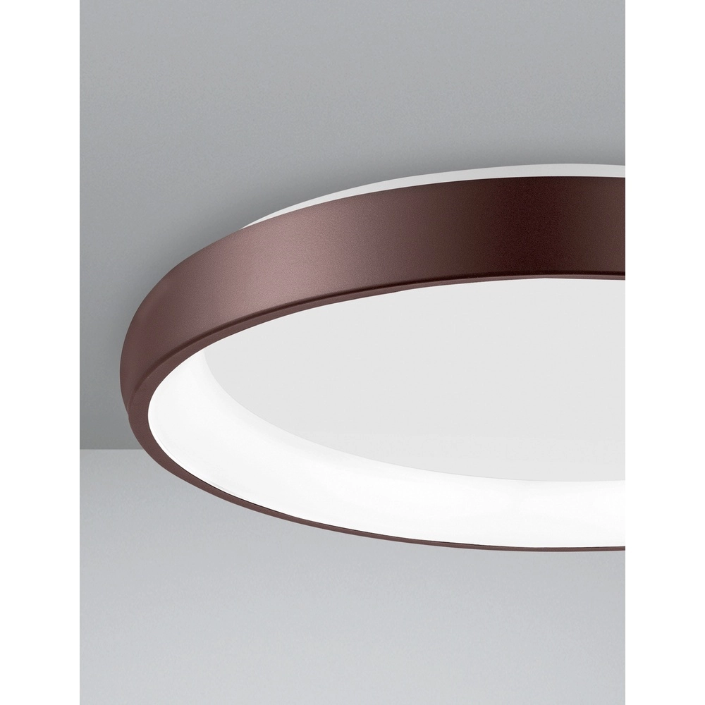 Ceiling lamp Albi coffee brown Ø 61cm Lyora 5212017414878