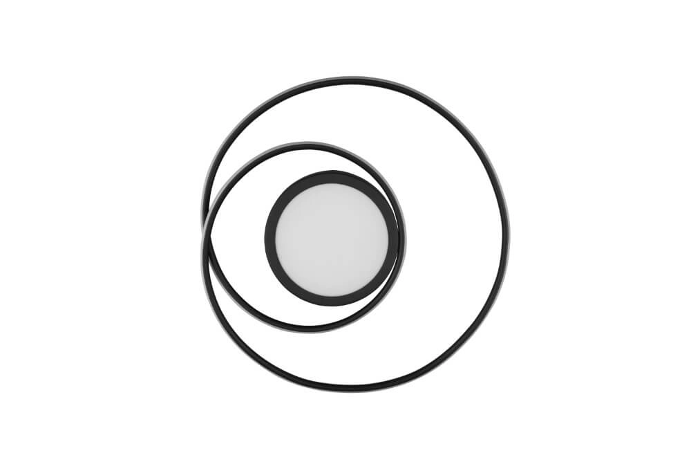 Ceiling light Yava 60cm black Trio 4017807503357