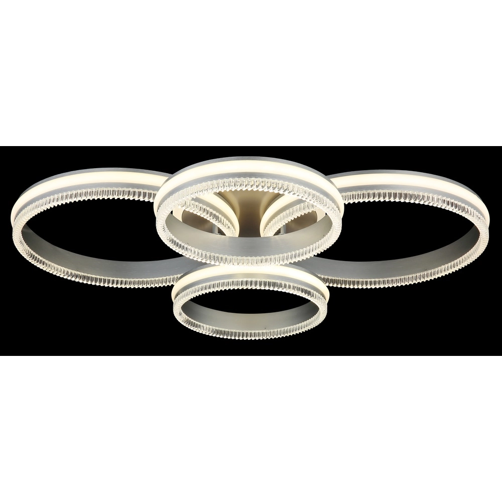 Ceiling lamp Francine gunmetal 4 rings Globo 9007371592630