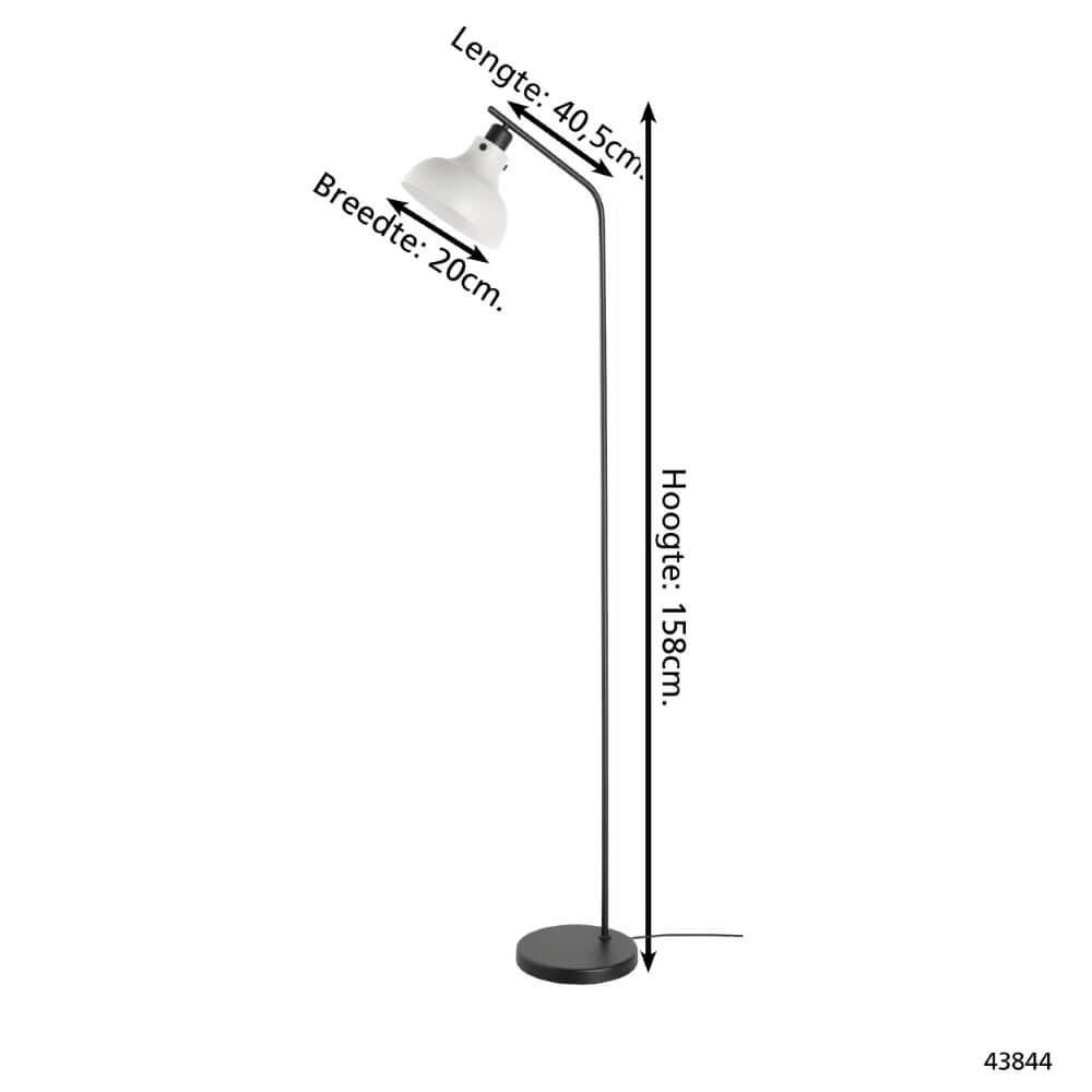 Black with grey floor lamp Matlock 158cm Eglo 9002759438449