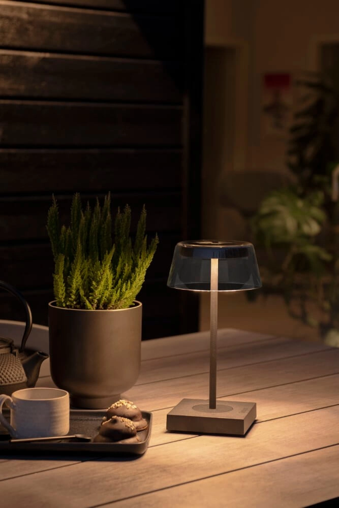 Rechargeable table lamp Scilla black KonstSmide 7318307816754