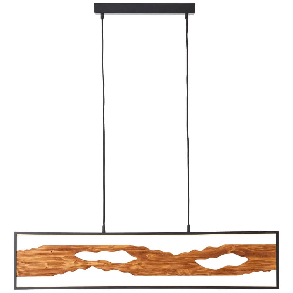 Led pendant light Chaumont with wood
