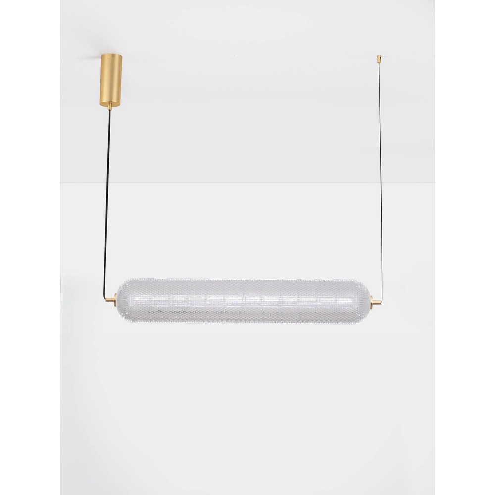Unique pendant lamp Klelia Horizontal Gold Lyora 5212017452696