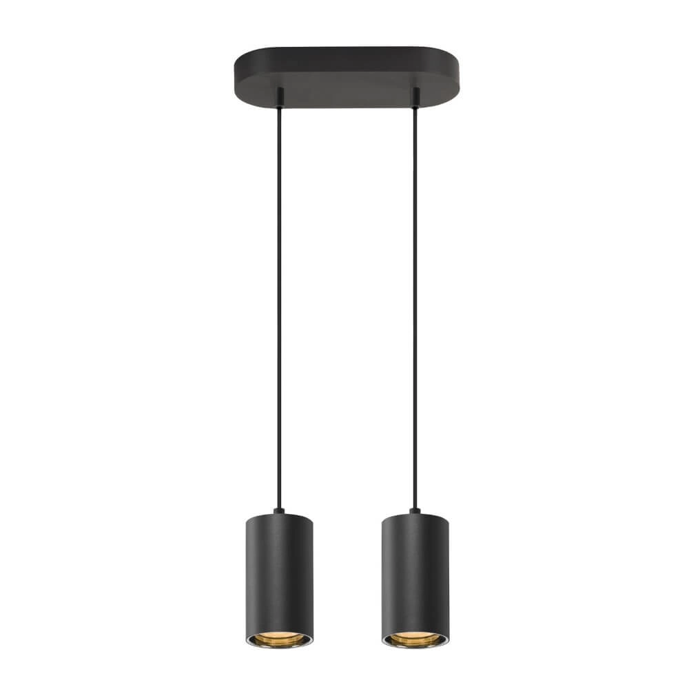 Pendant Pendant Lamp Asto Tube black 2x GU10 SLV 4024163266079