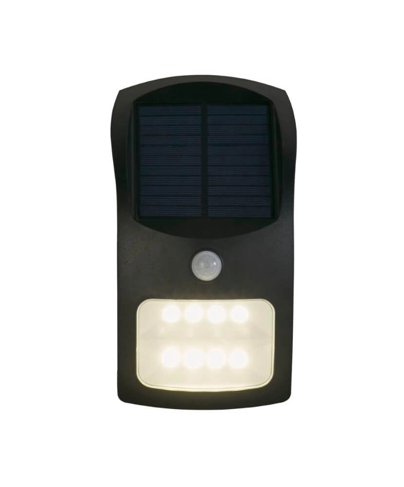 Black wall lamp Solar design Searchlight 5053423241449