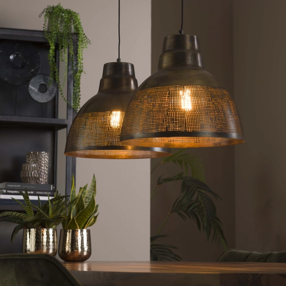 Industrial pendant lamp Screen 2x Ø 38cm