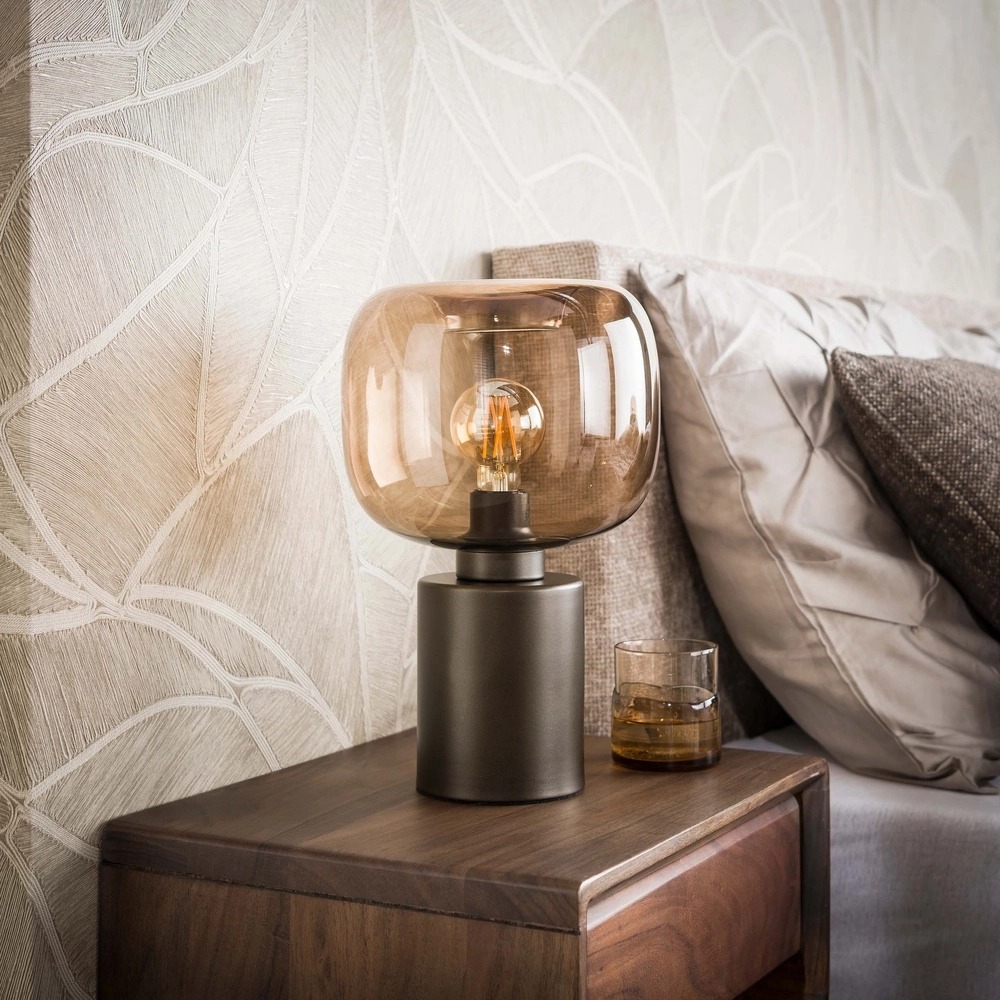 Tafellamp design Serene sienna bruin Lyora 8716803514737