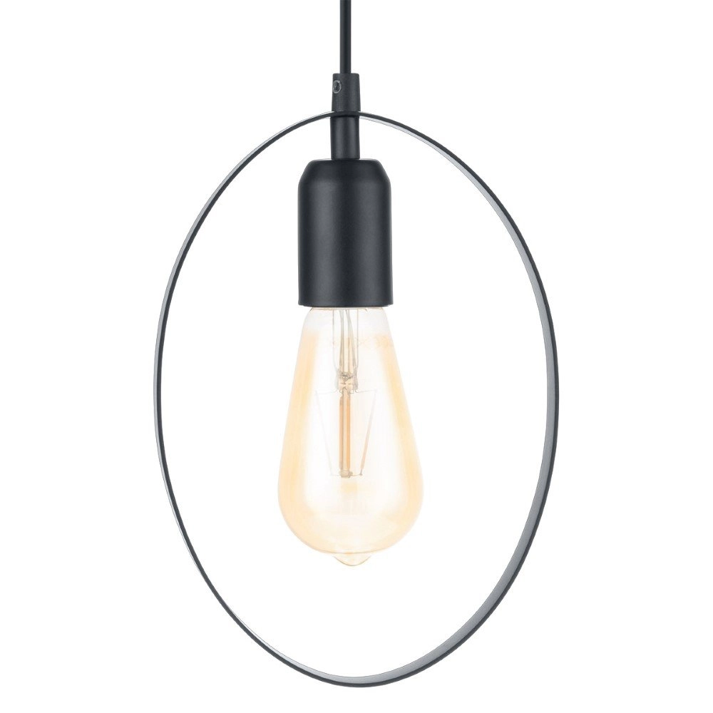 Pendant lamp Bedington Oval black