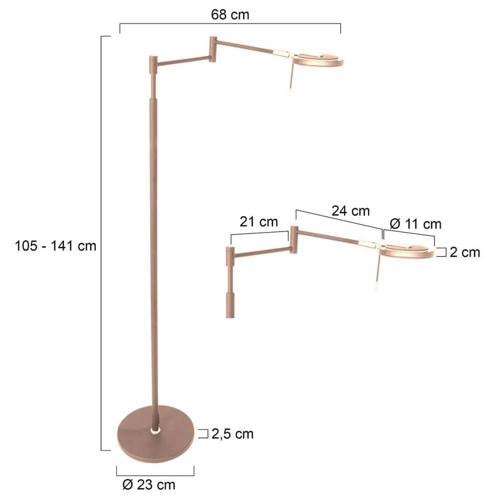 Reading lamp Turound Design bronze Steinhauer 8712746171037