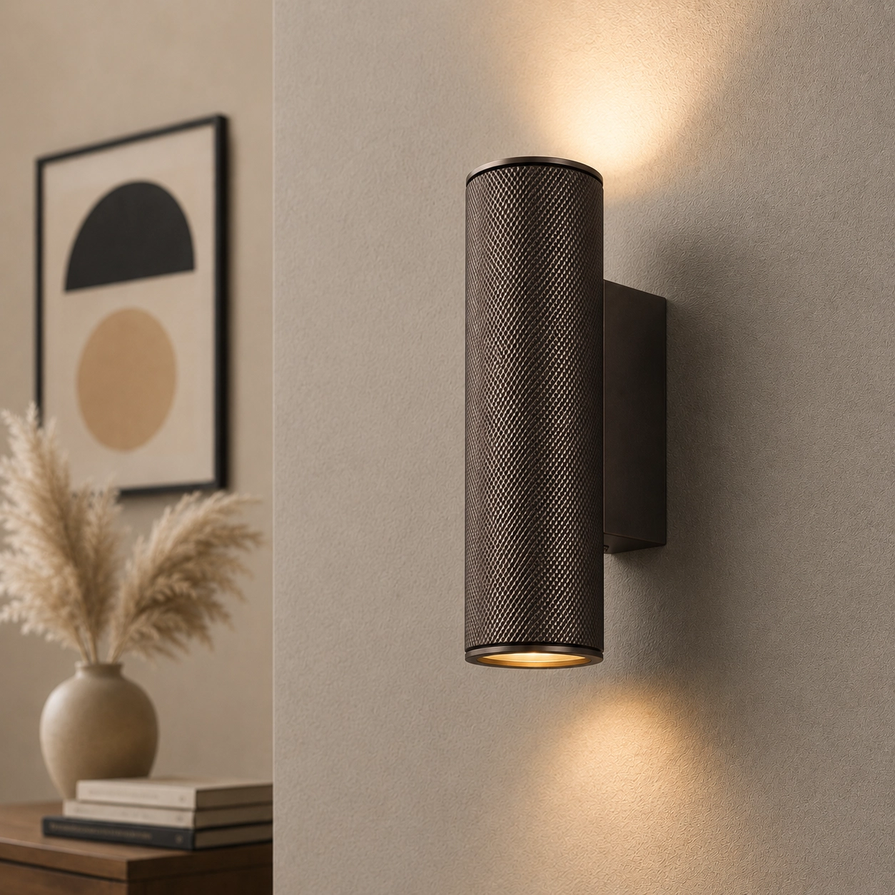 Wall spot structure Rocco Brown with black