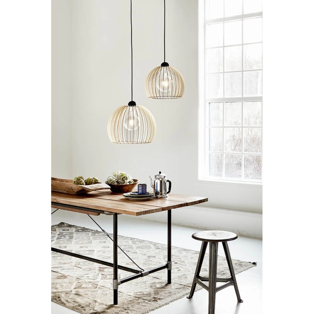 Pendant lamp Chino wood Ø 30cm Nordlux 5701581346383