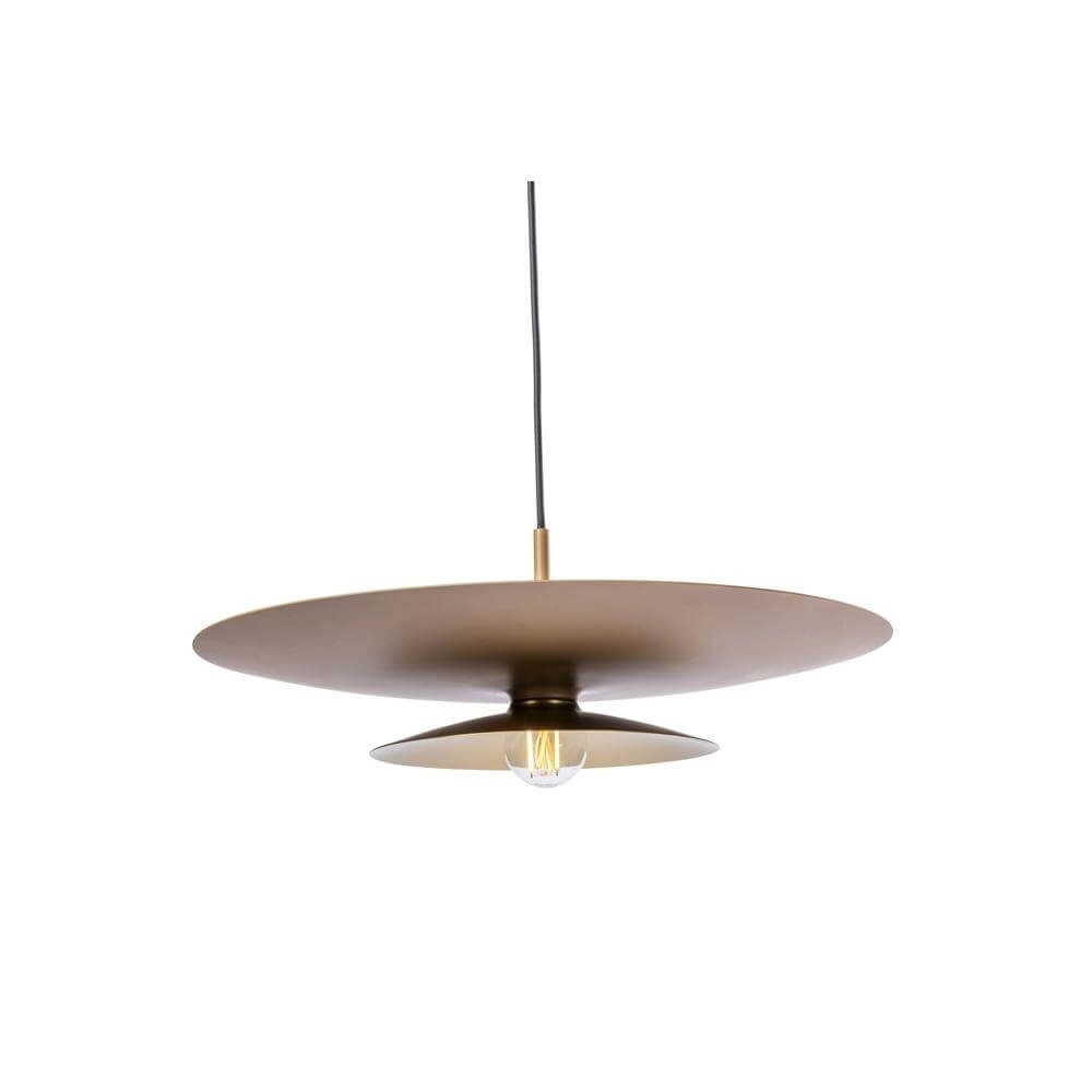 Pendant lamp Linares umbrella brown Ø 50cm Artdelight 8720701101678