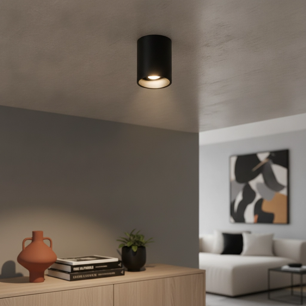 Ceiling spotlight Moreno black