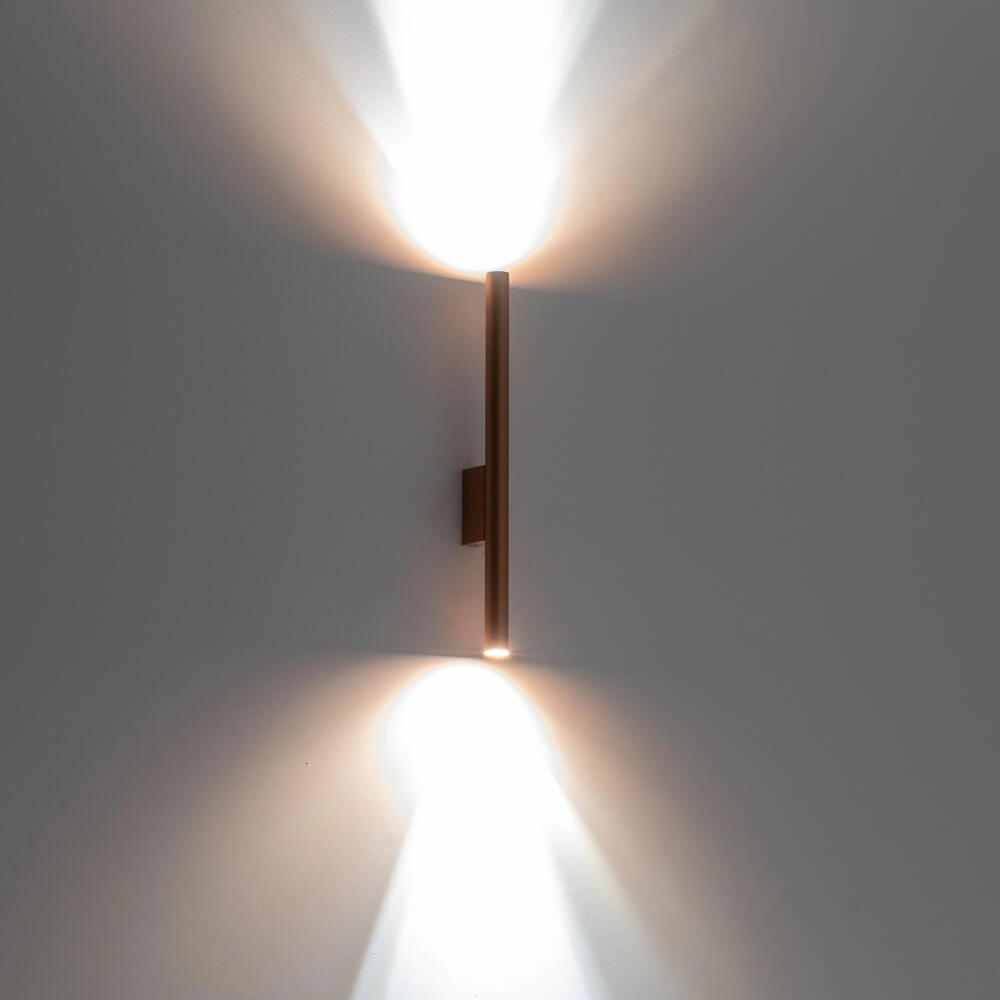 Narrow wall lamp Laser Wall Red copper Lyora 5903139105644