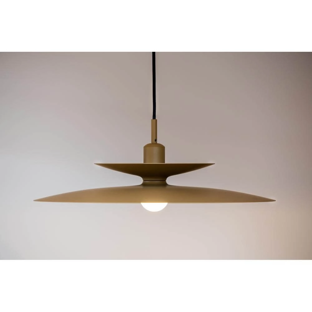Pendant lamp Linares umbrella brown Ø 50cm Artdelight 8720701101678