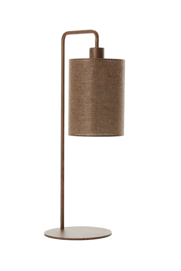 Japandi table lamp Donio dark wood print Light & Living 8717807759582