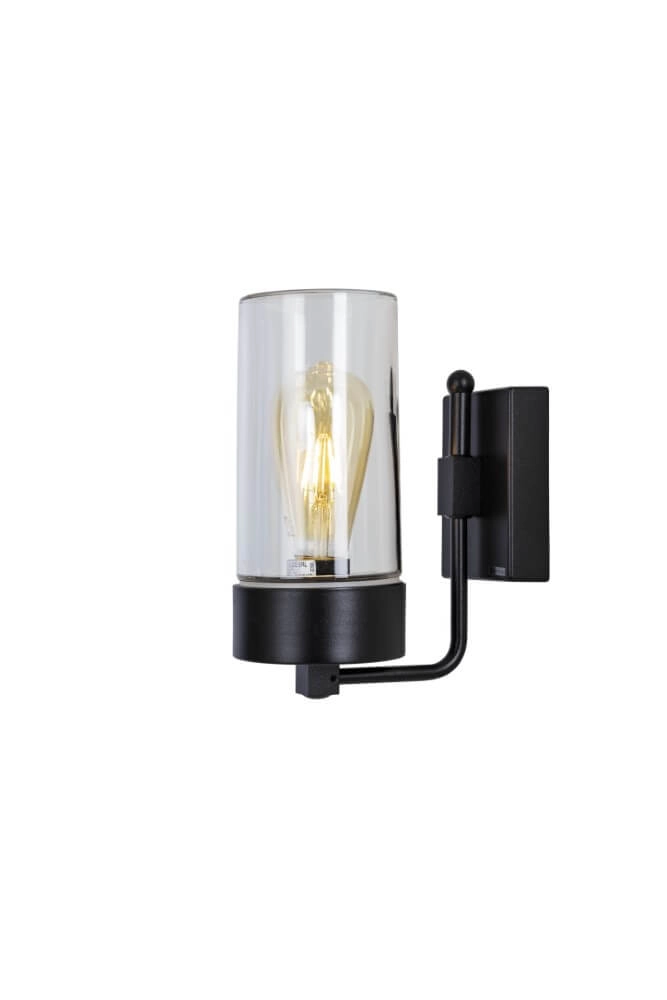 Black wall lamp Silindar