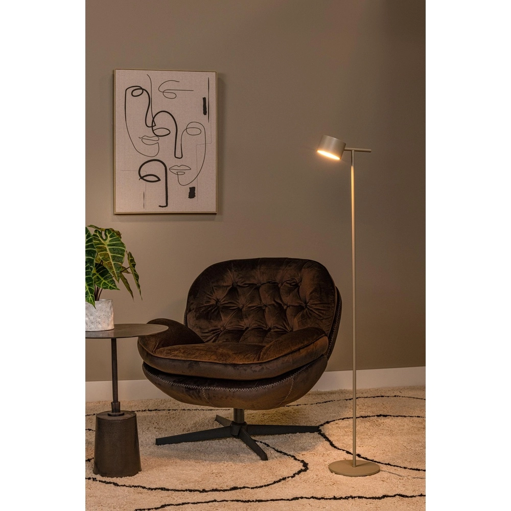 Floor lamp Gian sand brown Lucide 5411212421142