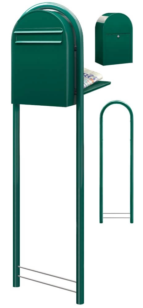 Mailbox Classic B 6005 Dark green Bobi 6417237006066