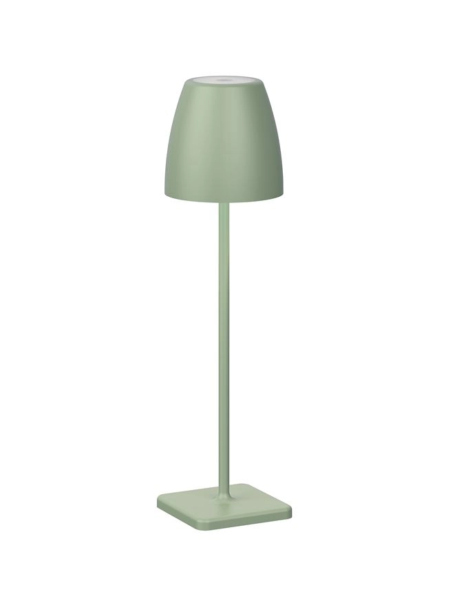 Rechargeable table lamp Colt 38cm olive green